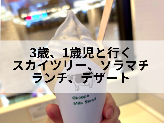 子どもと行ったスカイツリー、ソラマチの記事のタイトル